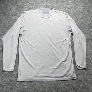 Anetik Mens Premium Performance UPF 30+ Long Sleeve Shirt Gray Large L